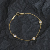 925 Silver Zircon Bracelet Women Party Jewelry