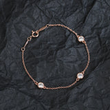 925 Silver Zircon Bracelet Women Party Jewelry