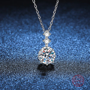 925 Silver Zircon Choker Necklace Sparkling Bridal Jewelry