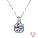 925 Silver Zircon Choker Necklace for Women Wedding Jewelry Gift