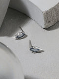 925 Silver Zircon Drop Studs Earrings Wedding Gift Women Fine Jewelry