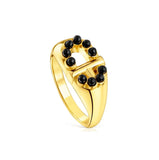 925 Silver Zircon Ring & Punk Style Women's Ring Set