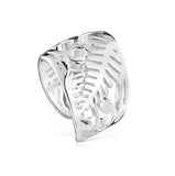 925 Silver Zircon Ring & Punk Style Women's Ring Set