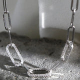 925 Silver Zircon Necklace Minimalist Gift For Women
