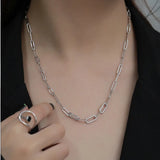 925 Silver Zircon Necklace Minimalist Gift For Women