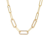 925 Silver Zircon Necklace Minimalist Gift For Women