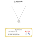 925 Silver Zircon Flower Choker Necklace Party Jewelry