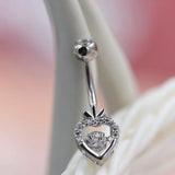 925 Silver Zircon Strawberry Belly Piercing Body Jewelry Beach Belly Ring