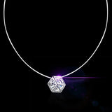 925 Silver Zirconia Pearl Choker Necklace Wedding Jewelry