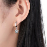 925 Silver Zirconia Star Stud Earrings for Women