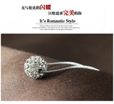 925 Sterling Silver Ball Necklace Pendant Women Lady Gift
