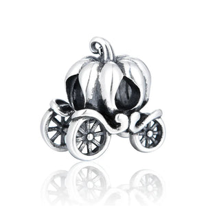 925 Sterling Silver bead carriage Charm Bead Fit European Bracelet Necklace