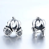 925 Sterling Silver bead carriage Charm Bead Fit European Bracelet Necklace