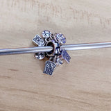 925 Silver Toast Bread Charm Bead for European DIY Jewelry