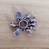 925 Silver Toast Bread Charm Bead for European DIY Jewelry