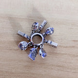 925 Silver Toast Bread Charm Bead for European DIY Jewelry
