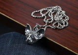 925 Sterling Silver Cat Women Pendant Tag Charm
