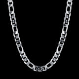 925 Sterling Silver 10MM Chain Necklace 20/24 Inch Wedding Jewelry