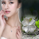 Sterling Silver Clover Necklaces & Pendants for Women Lady Gift