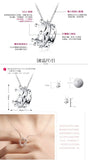925 Silver Crown Necklace Pendant Women Lady Gift