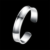 925 Silver cuff bangle Bracelets for Women noble Jewelry Wedding Party