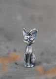 925 Sterling Silver Cat Pendant Charm Necklace