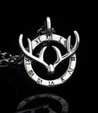 925 Silver deer horn Pendant charm men women
