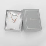 925 Silver Double Gourd Necklace Choker for Women Fine Jewelry Singapore Chomel