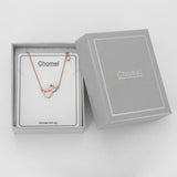 925 Silver Double Love Necklace for Women Choker - Singapore Chomel
