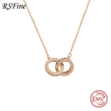 925 Silver Double Necklace Choker Ins Full Diamond Singapore Chomel Fine Jewelry