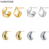 925 Silver Origami Geometric Stud Earrings