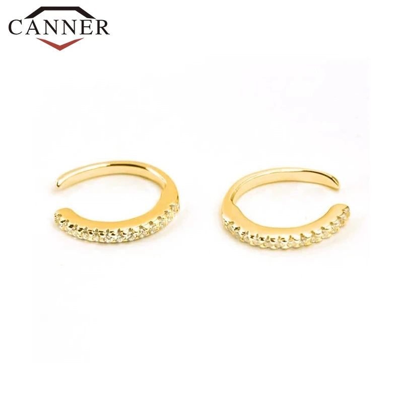 925 Silver Clip Earrings for Women Fairy Pierced Ear Jewelry
