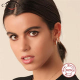 925 Silver Clip Earrings for Women Fairy Pierced Ear Jewelry