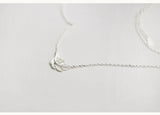 925 Silver Feather Pendant Necklace Women