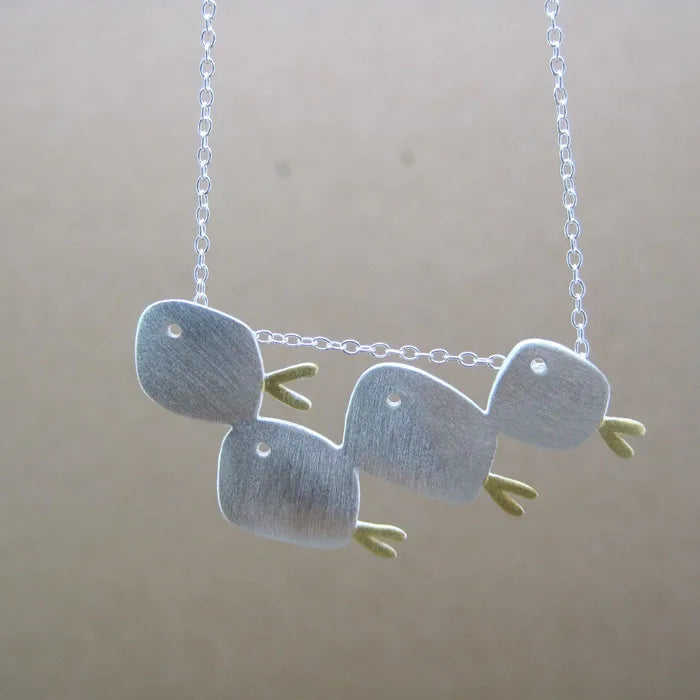 925 Silver Fish Necklace Pendant for Women Gift