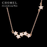 925 Silver 5 Star Necklace Women Singapore Fine Jewelry