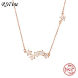 925 Silver 5 Star Necklace Women Singapore Fine Jewelry