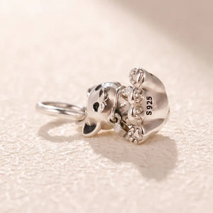 925 Silver Sweet Cat Charm for DIY Jewelry Making