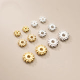 925 Silver Flower Spacer Beads for DIY Jewelry Bracelets