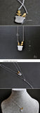 925 Sterling Silver Flowerpot Necklace & Pendant Lady Gift