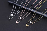 925 Silver Heart Double Necklaces & Pendants for Women