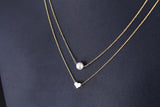 925 Silver Heart Double Necklaces & Pendants for Women
