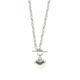 925 Silver Heart Necklace Shining Choker for Party