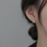 925 Silver Sparkling Gypsophila Earrings Wedding Party Gift