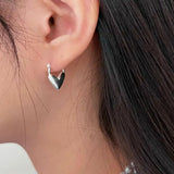 925 Silver Heart Earrings for Women Birthday Party Wedding