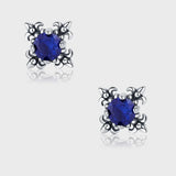 925 Silver Flower Diamond Earrings for Women