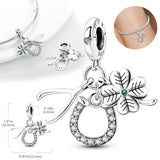 925 Silver Hollow Love Heart Charm Pendant - Women's Jewelry