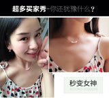 925 Silver Joker Mother Pearl Necklace Pendant Women Lady Gift