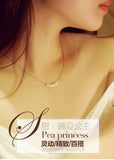 925 Silver Joker Mother Pearl Necklace Pendant Women Lady Gift