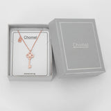 925 Silver Key Necklace Choker Pendant Singapore Chomel Fine Jewelry